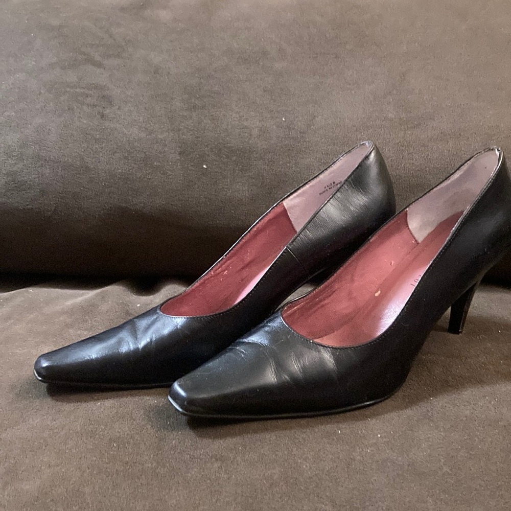 Rebecca blue black leather shoe